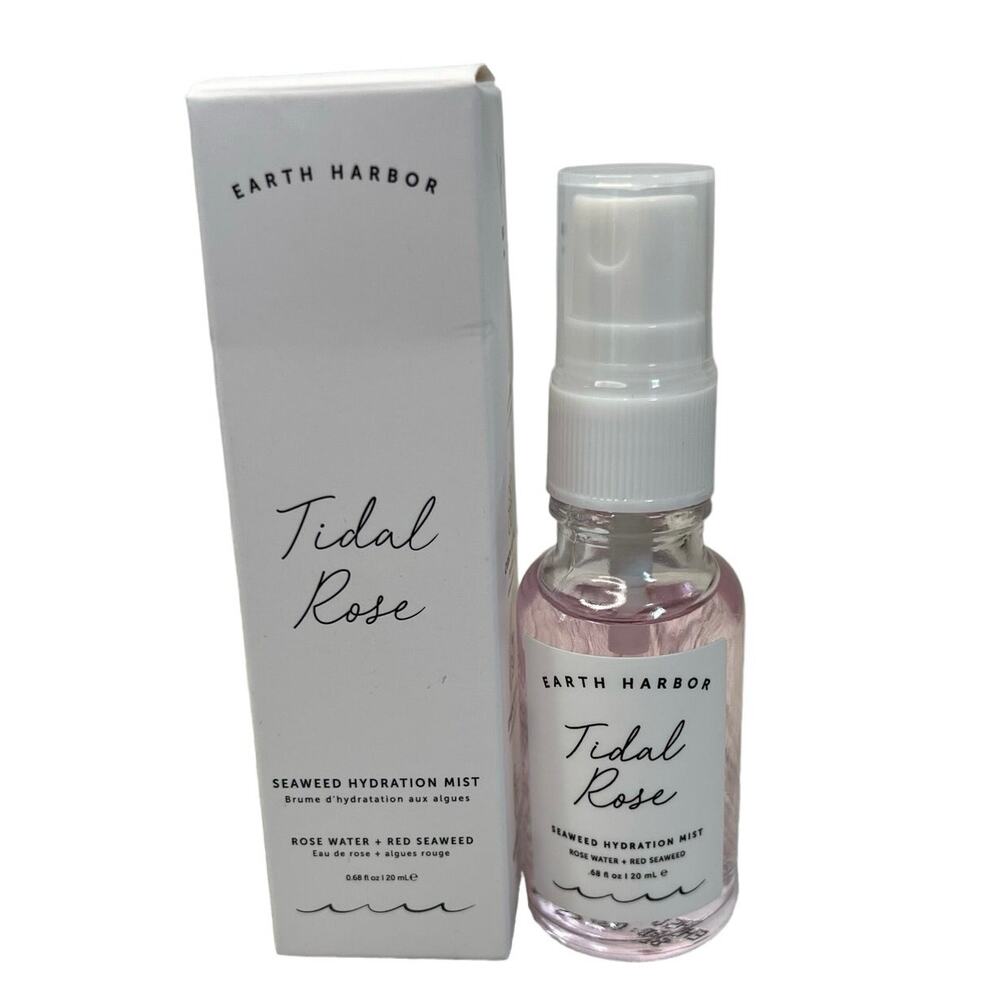 Earth Harbor Tidal Rose Seaweed Hydration Mist 0.68 fl oz/20 ml Travel Size NEW